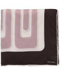 Tom Ford - Geometric-Print Pocket Square - Lyst