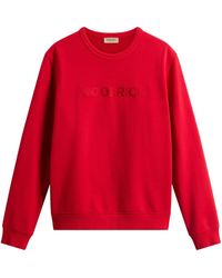 Woolrich - Logo-Embroidered Sweatshirt - Lyst