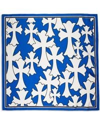 Chrome Hearts - Cemetery Cross Silk Scarf - Lyst
