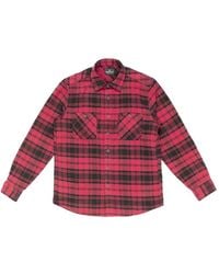 HTC - Logo-Print Check Shirt - Lyst