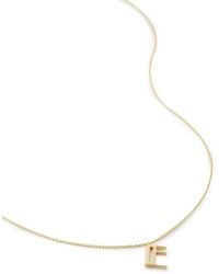 Monica Vinader - Alphabet E Polished-Finish Necklace - Lyst
