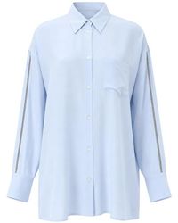 Fabiana Filippi - Embellished Crêpe De Chine Shirt - Lyst