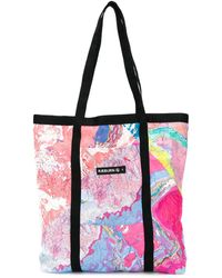 gonz map denim tote