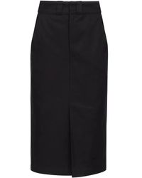 Maison Margiela - High-Rise Midi Skirt - Lyst