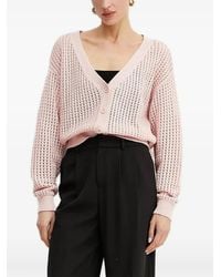 Guess - Cardigan Con Scollo A V - Lyst