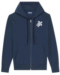 Vilebrequin - Big Turtle Embroidery Zip-Up Hoodie - Lyst