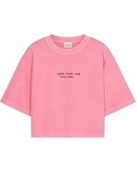 Closed - Boxy Cropped T-Shirt - Lyst