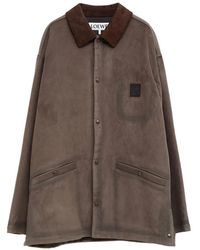 Loewe - Cotton Blend Overshirt - Lyst