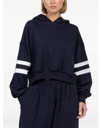 FREEDÉR - Double-Striped Crop Hoodie - Lyst
