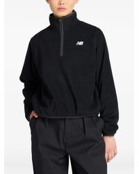 New Balance - Half-Zip Fleece Sweatshirt - Lyst