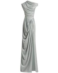 Gemy Maalouf - Draped Asymmetrical-Neckline Dress - Lyst