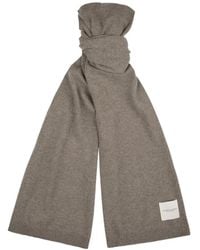 Profuomo - Écharpe En Maille À Patch Logo - Lyst