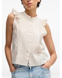 BOSS - ラッフル ノースリーブトップ - Lyst