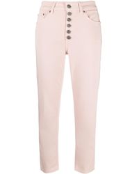 Dondup Halbhohe Cropped-Jeans - Pink