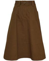 Lee Mathews - Panelled A-Line Midi Skirt - Lyst