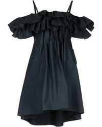 Goen.J - Cold-Shoulder Ruffled Dress - Lyst