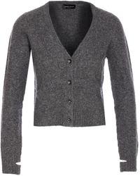 Roberto Collina - V-Neck Buttoned-Up Cardigan - Lyst