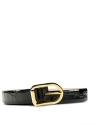 DEHANCHE - Mija Croc-Effect Leather Belt - Lyst