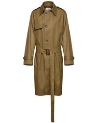 MM6 by Maison Margiela - Belted Single-Breasted Trench Coat - Lyst