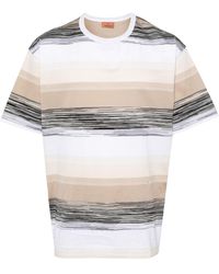 Missoni - T-shirt en coton à rayures - Lyst