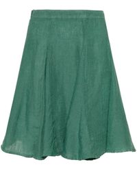 120% Lino - A-line Linen Miniskirt - Lyst