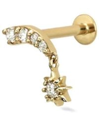 Lark & Berry - 14Kt Starburst Diamond Stud Earring - Lyst