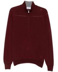 Gran Sasso - Quarter-Zip Wool Sweater - Lyst