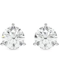 Diamond Essentials - Diamond Solitaire Stud Earrings - Lyst