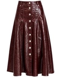 Cinq À Sept - Veena Button-Down Midi Skirt - Lyst