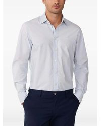 Hackett - Pimlico-Collar Graph-Check Shirt - Lyst