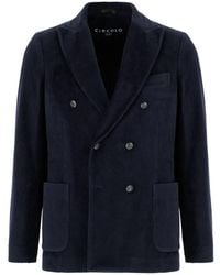 Circolo 1901 - Double-Breasted Corduroy Jacket - Lyst