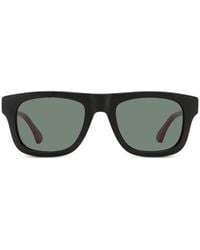 Gucci - Web Rectangular Sunglasses - Lyst