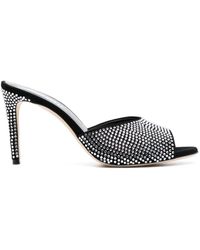 Paris Texas - 90mm Crystal-embellished Open-toe Mules - Lyst