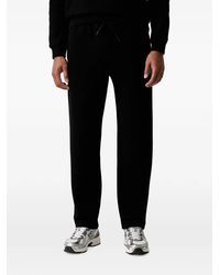 EA7 - Logo-Patch Drawstring Track Pants - Lyst