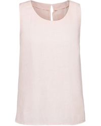 120% Lino - Sleeveless Linen Top - Lyst