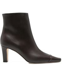 Manolo Blahnik - Vivecal Visconti Leather Ankle Boots - Lyst