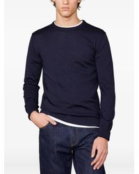 Officine Generale - Crew-Neck Long-Sleeve Sweater - Lyst