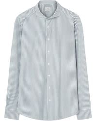 Traiano Milano - Striped Long-Sleeved Shirt - Lyst