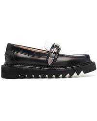 Toga - Buckle-detail Leather Loafers - Lyst