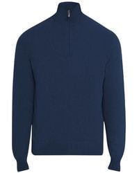 Massimo Alba - Pullover Mit Kurzem Reißverschluss - Lyst