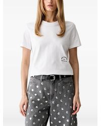 KARL LAGERFELD - Logo-Print Crew-Neck T-Shirt - Lyst