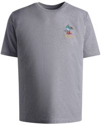 Bally - T-Shirt mit Logo-Stickerei - Lyst