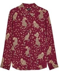 Rails - Kate Leopard-Print Silk Shirt - Lyst