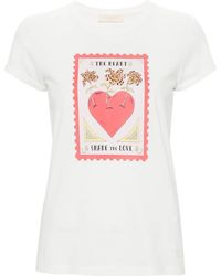 Twinset - Graphic-Print Cotton T-Shirt - Lyst
