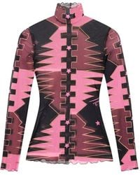 PUCCI - Printed High-Neck Top - Lyst