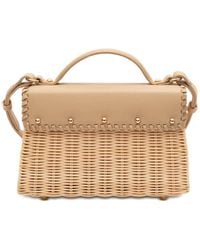 Isla - Woven Top-Handle Shoulder Bag - Lyst