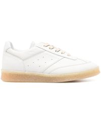 MM6 by Maison Martin Margiela - 6 Court Leather Sneakers - Lyst