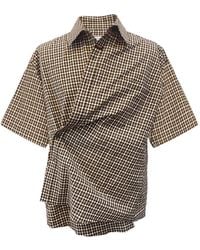 Martine Rose - Check-Pattern Short-Sleeve Shirt - Lyst