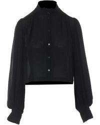 Twinset - Ruffle-Trim Long-Sleeve Shirt - Lyst