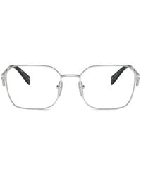 Prada - Rectangle-Frame Glasses - Lyst
